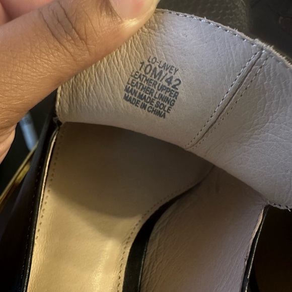 NWOB Louise et Cie Lo-Lavey Leather Block Heel Shoes - Picture 2 of 6